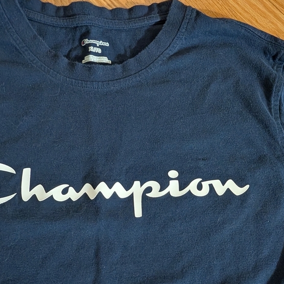 Champion Navy Blue Logo Tee - Picture 2 of 3